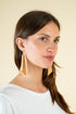 Modern earrings Marley - metallic
